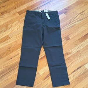 J. Crew Men's Dark Gray Chinos, NWT